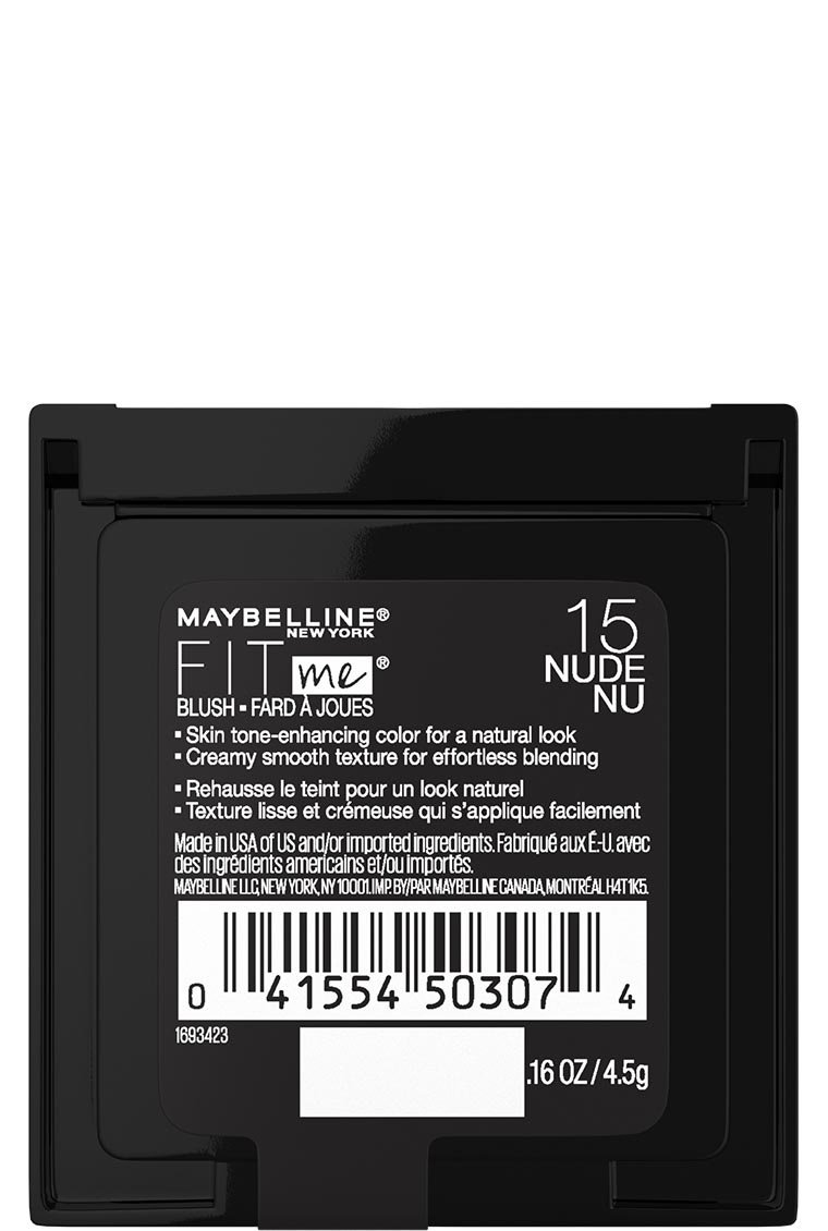 Maybelline Fit Me blush 15 nude 041554503074 back