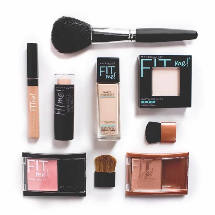 Fond de teint blush anticernes Fit Me routine visage