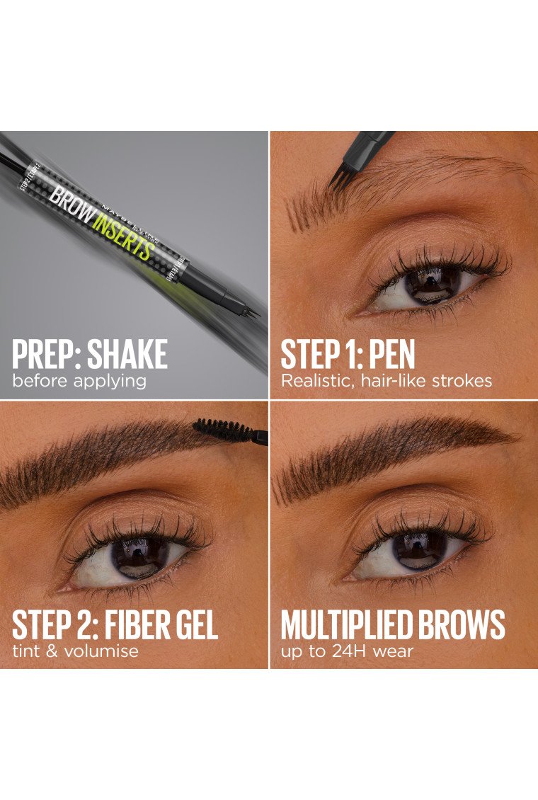 Maybelline brow extensions pomade crayon 262 black brown 041554584066 t